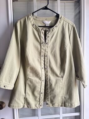 CJ Banks Sage Green 1X Jacket